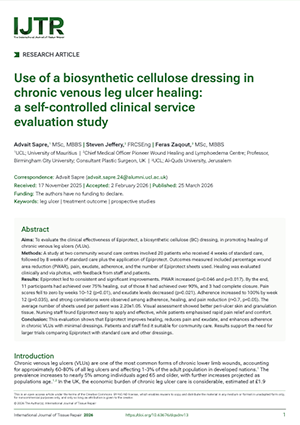 Use-of-a-biosynthetic-cellulose-dressing Prof.-Steven-Jeffery